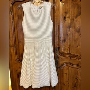 Ted Baker Sleeveless Textured White Dress